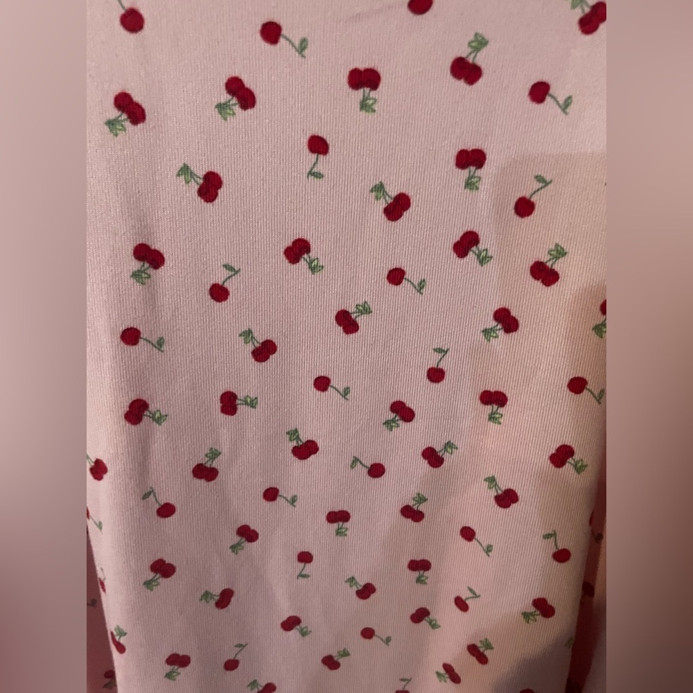 Joyspun Cherry Hacci Knit Sleep Lounge Top XL 16-18 Pink Strawberry Smoothie NWT - Picture 10 of 12